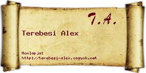 Terebesi Alex névjegykártya