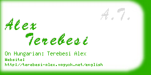 alex terebesi business card